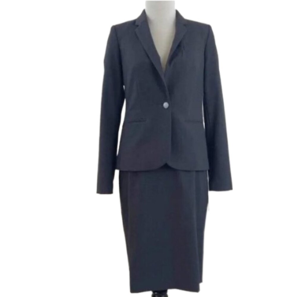 Calvin Klein Grey Skirt/Blazer Set 4